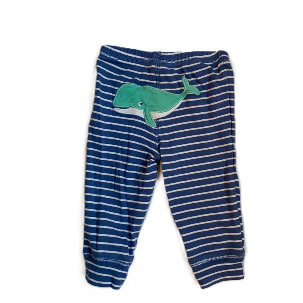 🐋 Nautical Outfit Set 6M Short Sleeve Bodysuit Long Pant - Picture 5 of 7